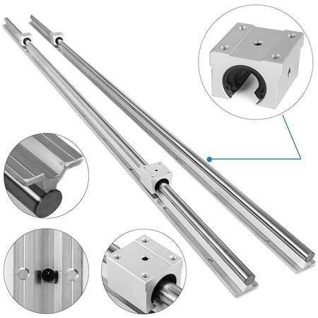 Wspierający się Aluminium LiniarnyPrzewodnik cylindrycznyLiniarne łożyskaPrzewodnik szybowcowySztuka wału, Rozmiar:1500mm
