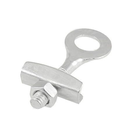 Srebro ToneMetal Bike Rower Części zamienneChain Tug Tensioner 6mm Dia.Thread, Rozmiar:5 x 2cm /2