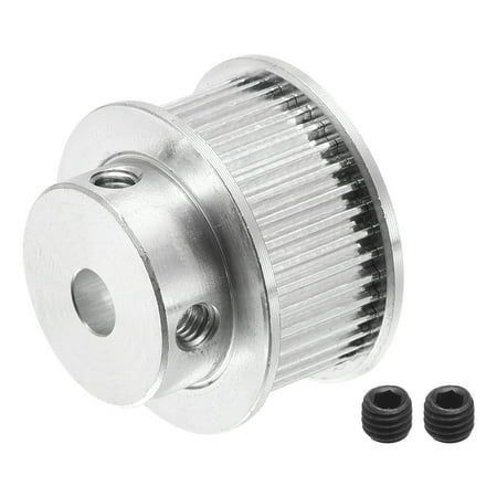 40 Zębów 5mm Wykopalnia, Koło Synchroniczne Srebro, dla pasów drukarki 3D, maszyny CNC