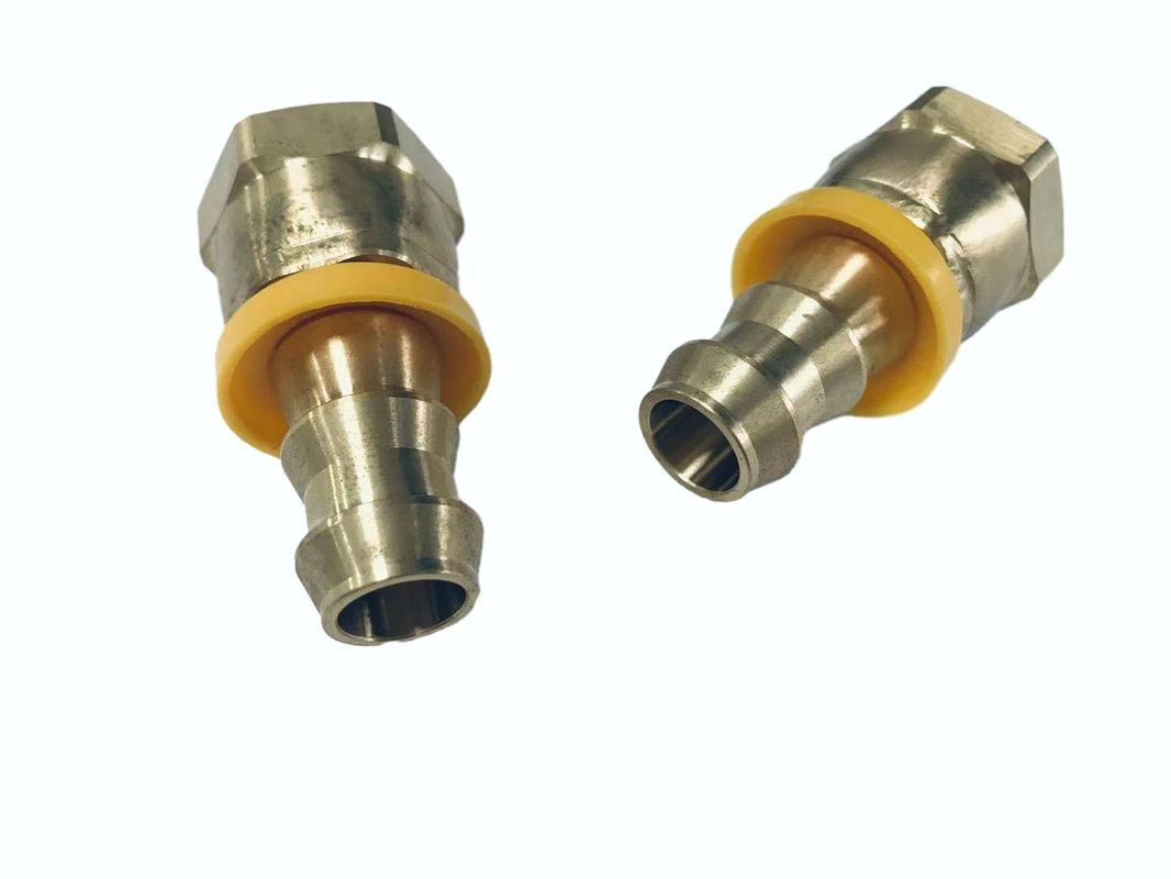 1/2 Węzeł Npsm Female-1/2 Wstawialne elementy mocowania sprzętowe CNC Mchining Hose Barb Brass Fittings