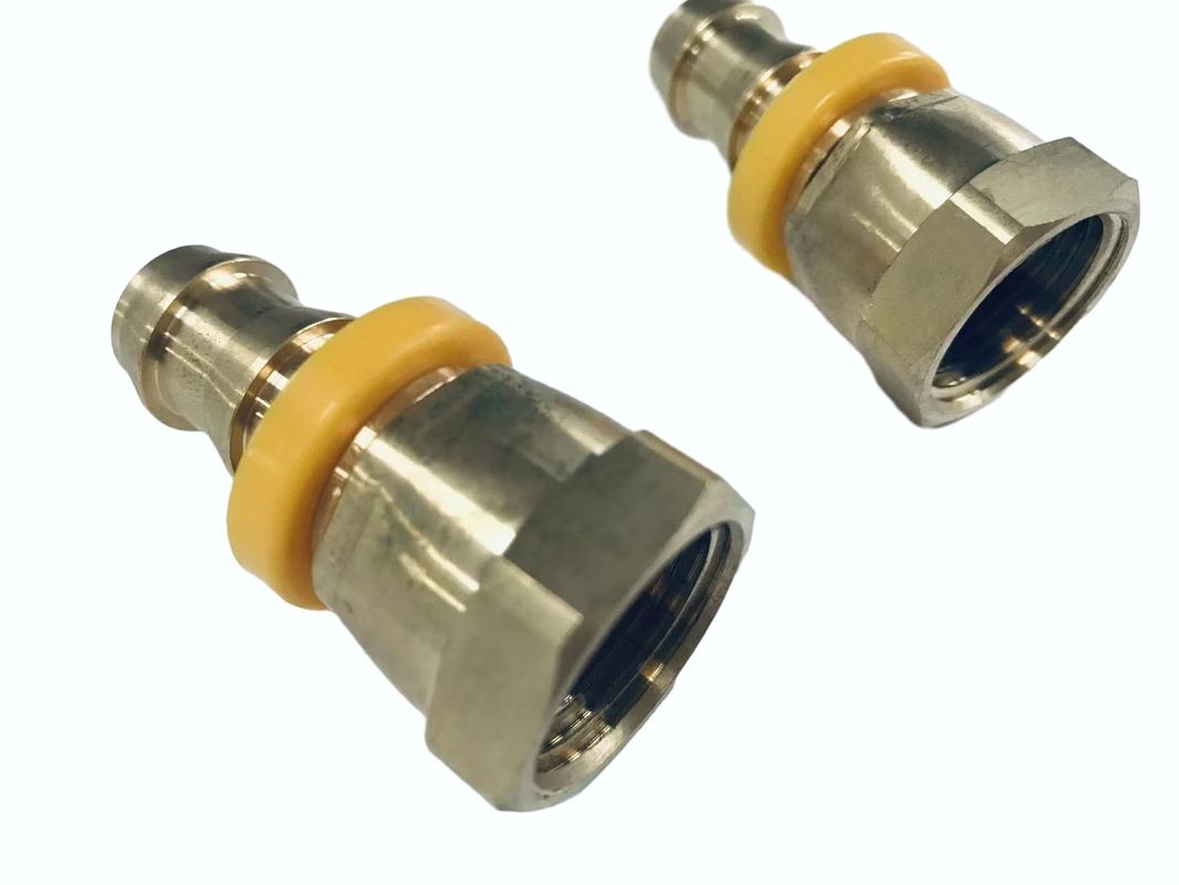 1/2 Węzeł Npsm Female-1/2 Wstawialne elementy mocowania sprzętowe CNC Mchining Hose Barb Brass Fittings