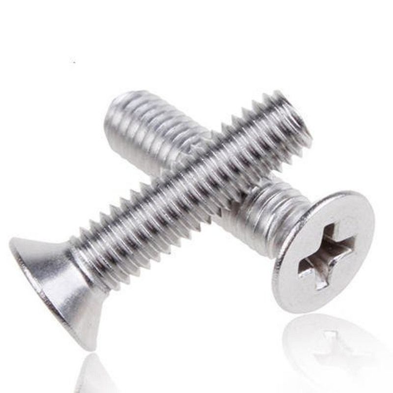 C1022 304 316 Głowa Csk ze stali nierdzewnej ISO7046 Bolt Cross Recessed Flat Head Screw