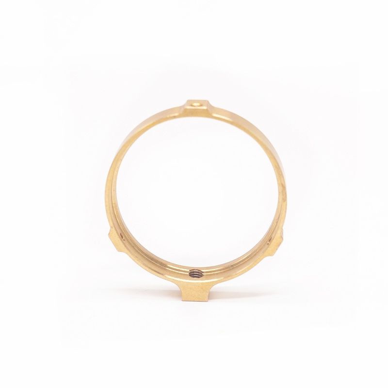 Wyrób profesjonalny Custom CNC Brass Ring Precision Watch Tools OEM CNC Milling Female Thread Brass Ring