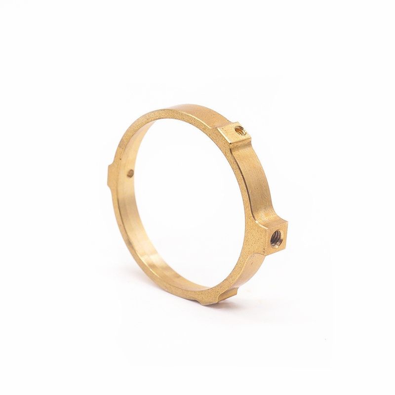 Wyrób profesjonalny Custom CNC Brass Ring Precision Watch Tools OEM CNC Milling Female Thread Brass Ring